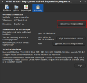 Kiterjesztett hitelesítő tanúsítvány
