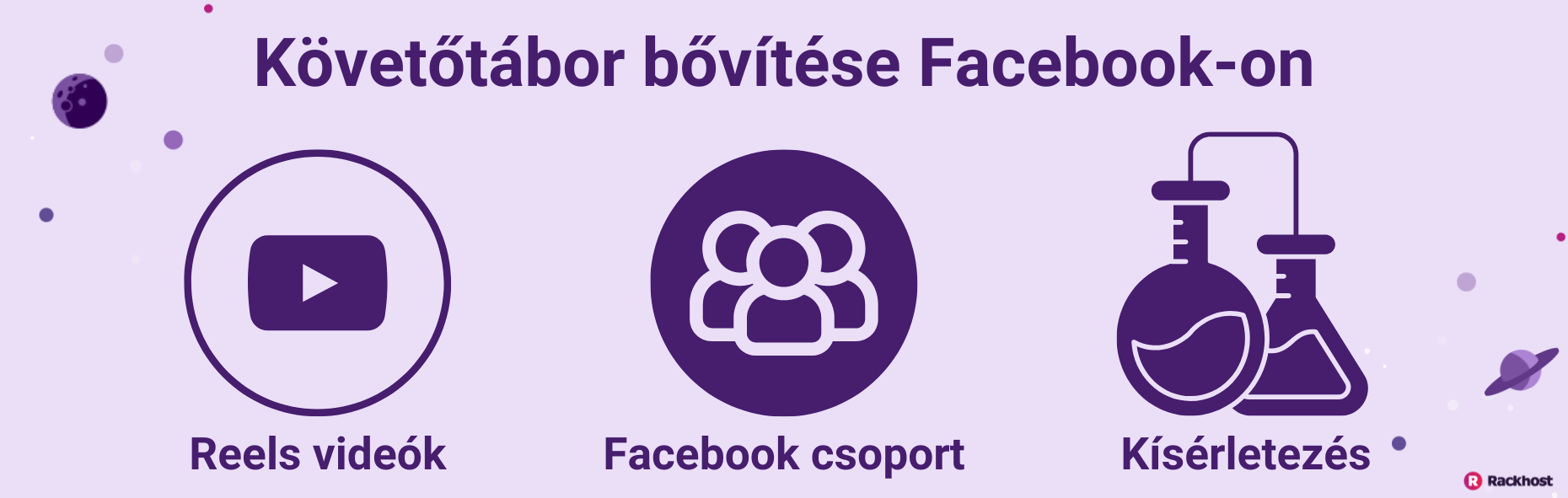 A Facebook-os követőtáborodat hogyan tudod növelni: reels videók, Facebook csoport, kreatív posztok - kísérletezés.