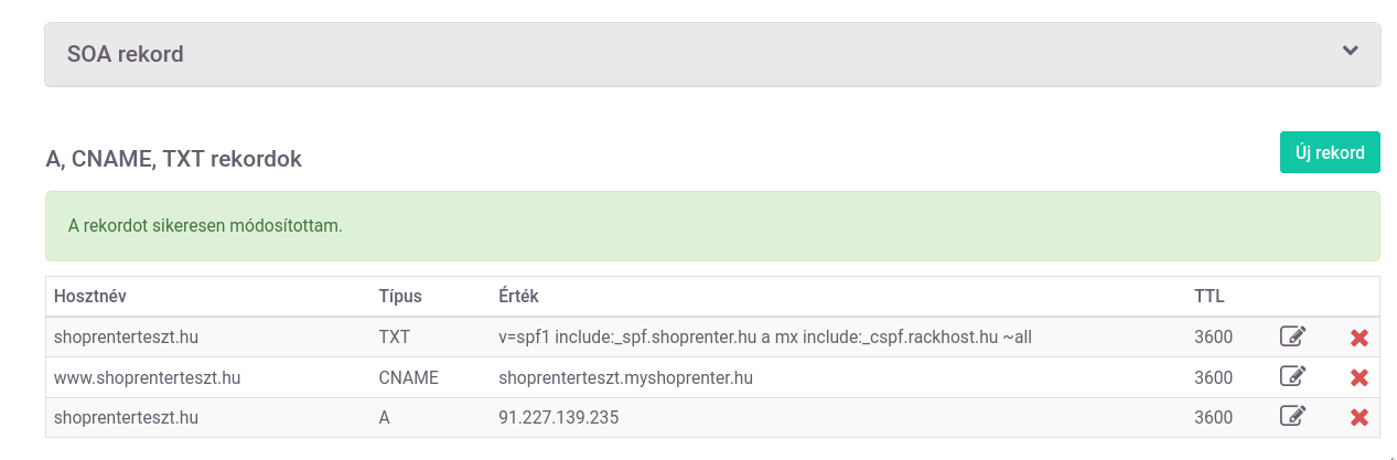 Shoprenter beállítás